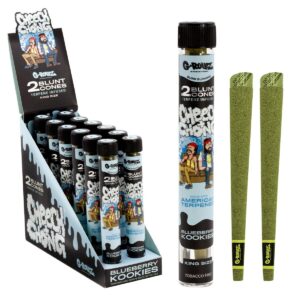 Cheech & Chong Terpene Infused Hemp Blunts - Blueberry Kookies (12 pcs)