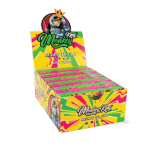 Monkey King Rolling Papers & Tips: Ready To Fly - King Size Unbleached (24 Pack)