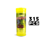 Stash Potz + Label Roll: Yellow Pot - Lemon Cherry Gelato (315pcs Carton) - Image 2