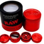 RAW x HAMMERCRAFT Aluminium Grinder - Red