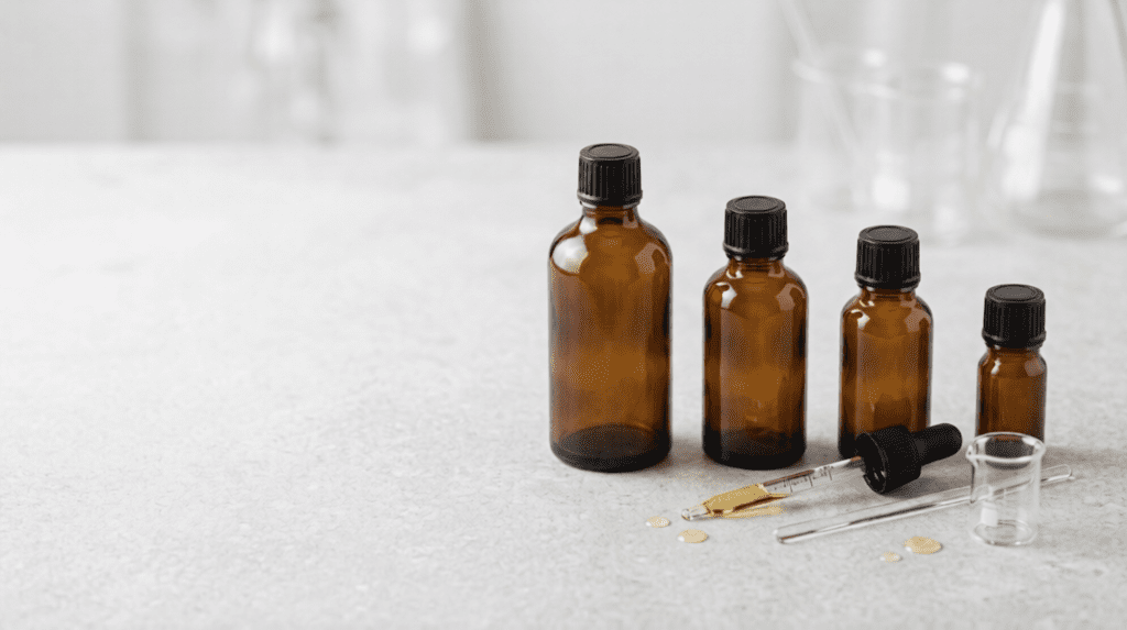 Terpene mixing chart showing common ratios for 10ml, 30ml, 50ml and 100ml bottles