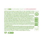 MediCBD CBD Chewing Gum: Strawberry - 17mg (24 Pack) - Image 4