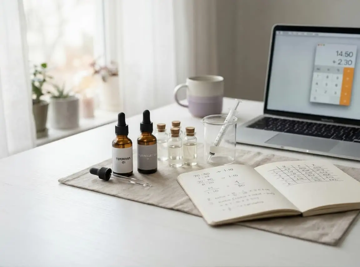 A simple terpene calculator setup for accurate terpene ratios.