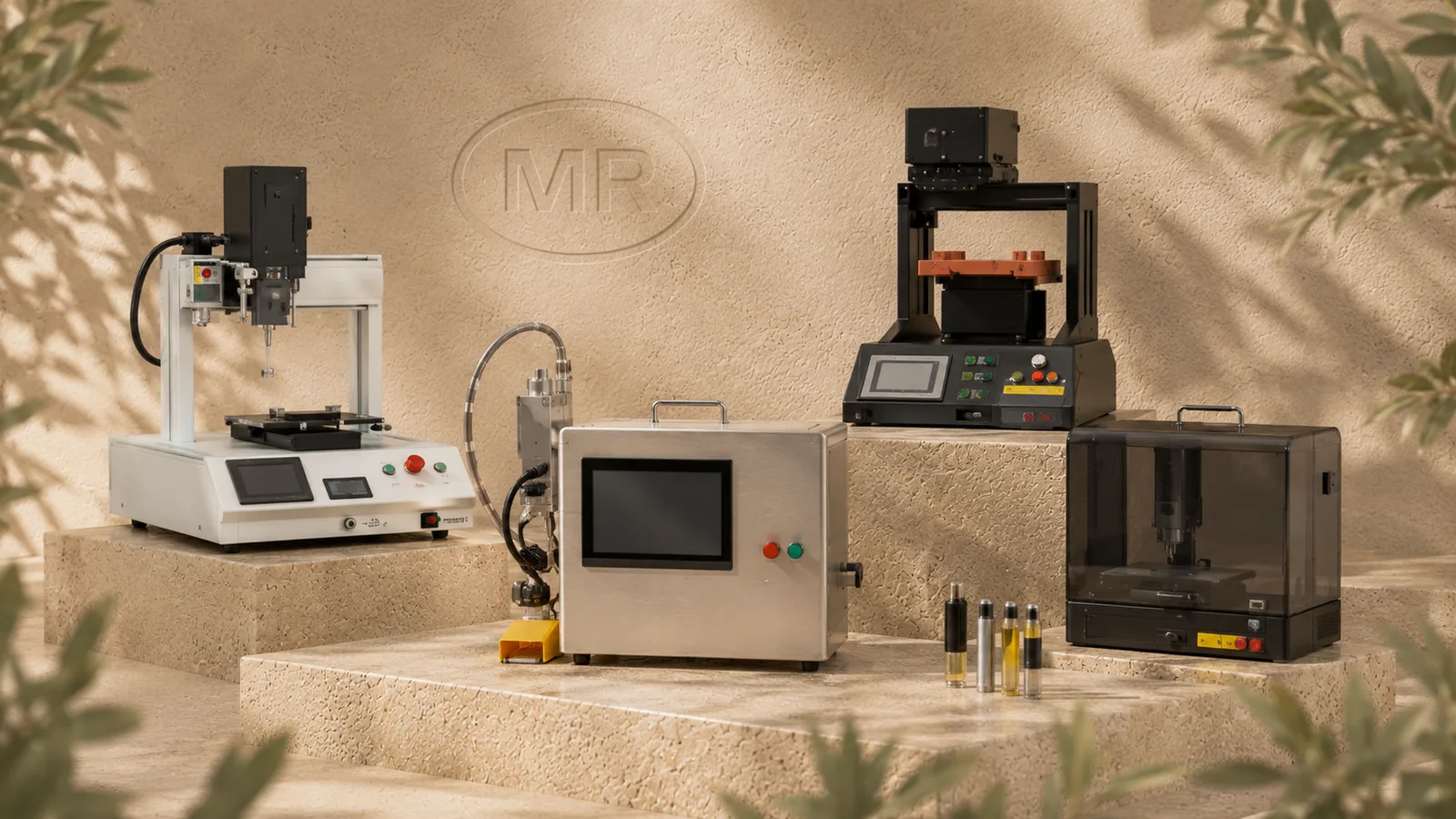 Range of vape production oil filling, injection and capping machinery