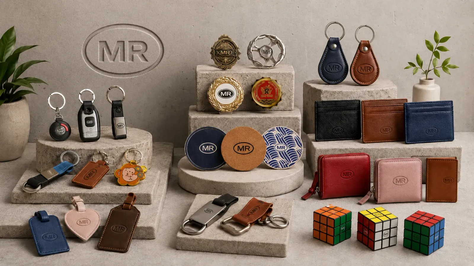 White label socks and accessories displayed for custom branded merchandise orders